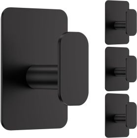 Heavy Duty Self Adhesive Hooks - 26lb Max, Sticky Wall Hooks Stainless Steel for Hanging Towel, Coat, Robe