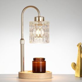 Gold Candle Warmer Lamp with Dimmer and Timer,Home Decor Lamp for Scented Jar,Electric Wax Melt Warmer
