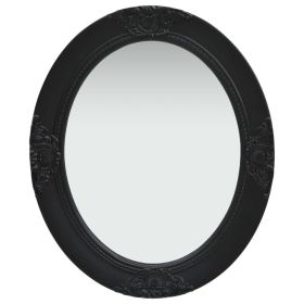 Wall Mirror Black Wood, glass, engineered wood Medium