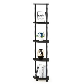 11.6"W x 11.6"D x 57.7"H 5-Shelf Decorative Shelves, Black